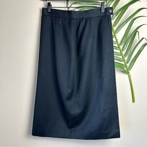 Vintage Mr Jax 100% Pure Virgin Wool Black Lined Skirt